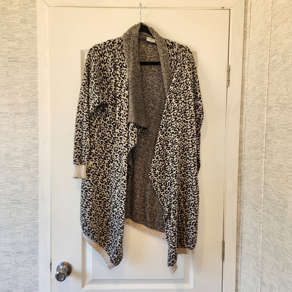 Cato Animal Print Open Cardigan Size 18/20W Euc